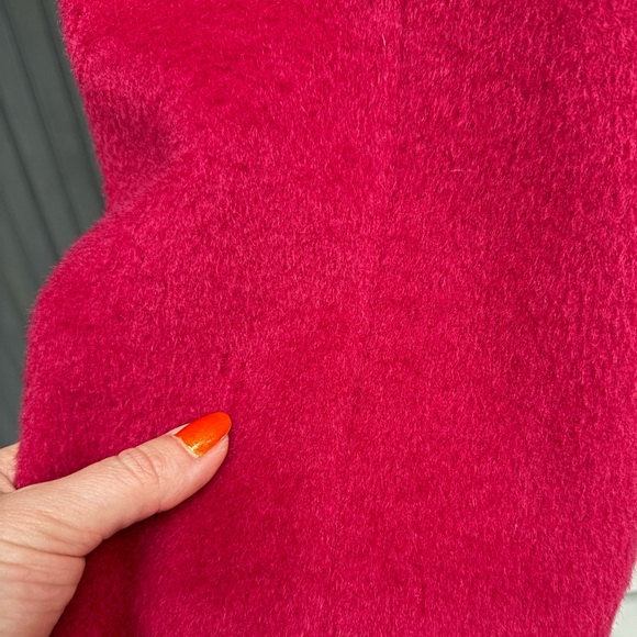 Vintage London Fog Magenta Heavy Wool Overcoat - Size 6 Reg - Picture 13 of 16